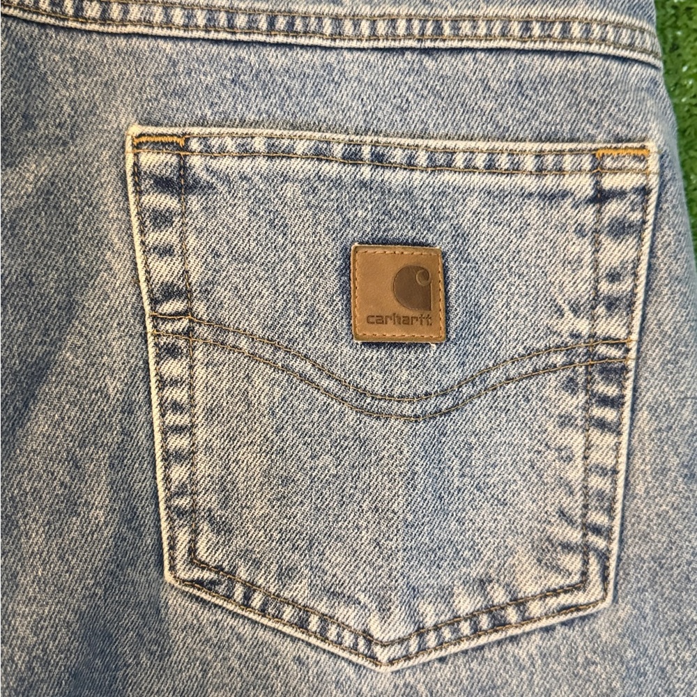 Carhartt Blue Straight Jeans Classic Style - Picture 5 of 8